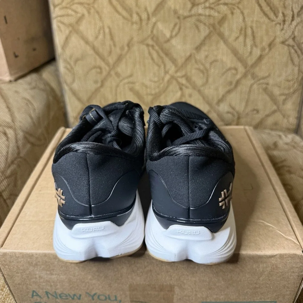 Kuru Atom 2 Black White Women's Size 8 Medium Athletic Running Walking Shoes